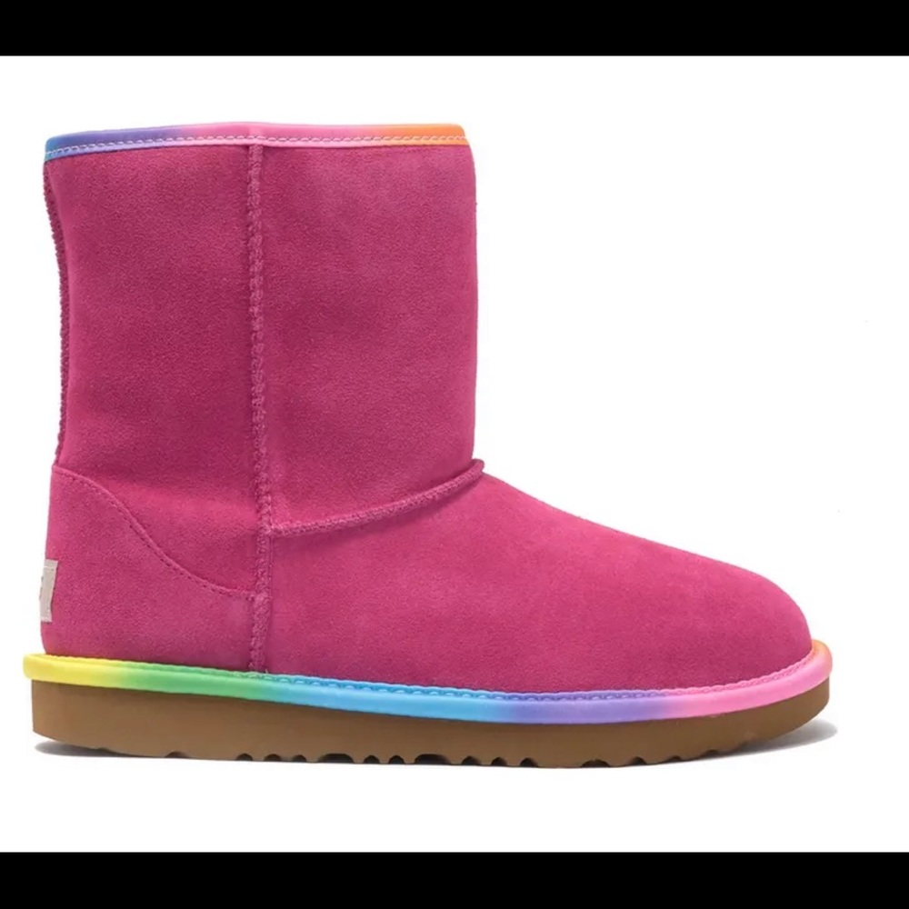 UGG size 1 Rainbow Genuine Shearling Lined Boot